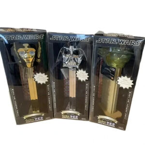 LOT of 3 Rare/HTF Giant PEZ Star Wars‎ Limited Edition.